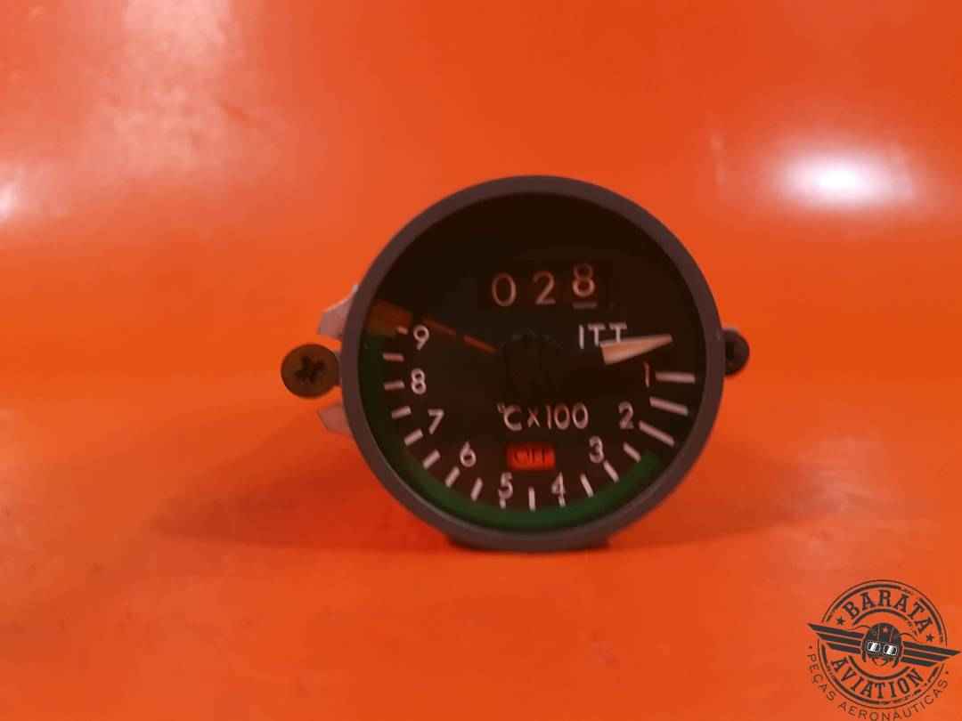 ALLIEDSIGNAL ITT ENGINE INDICATOR  W/ MOUTING CLAMP P/N 2117034-14