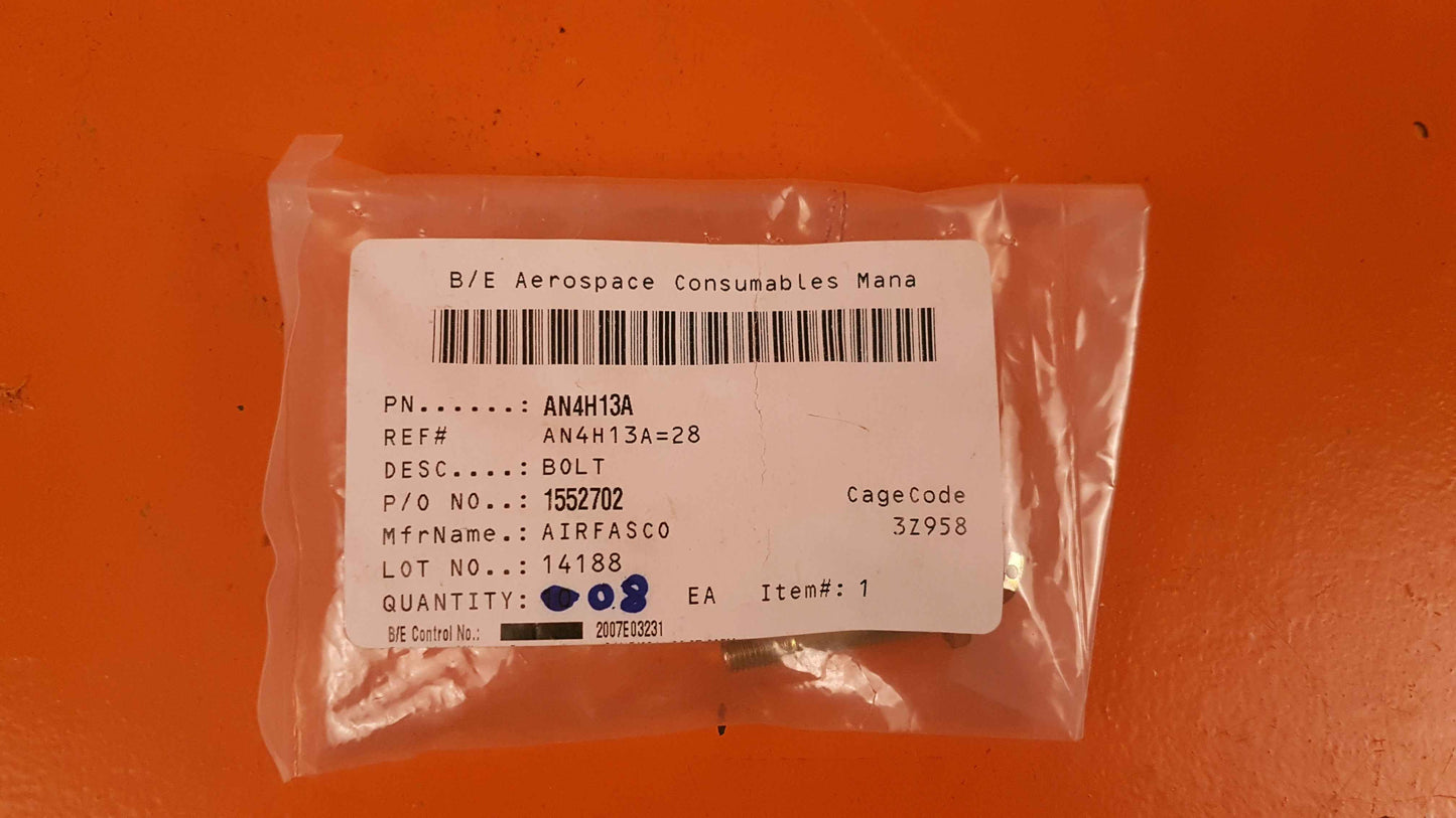 AN4H13A Airfasco Kit of 8 Bolts