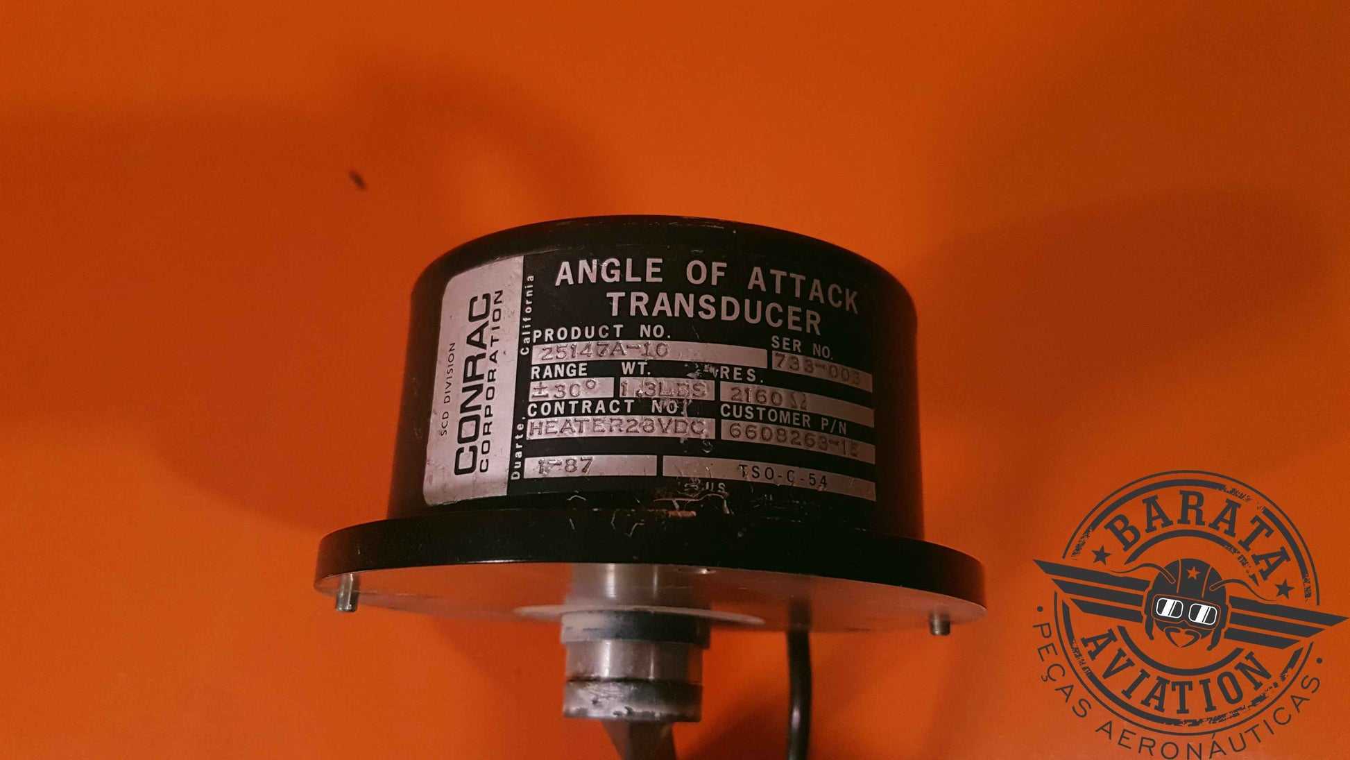 25147A-10 Conrac Angle of Attack Transducer