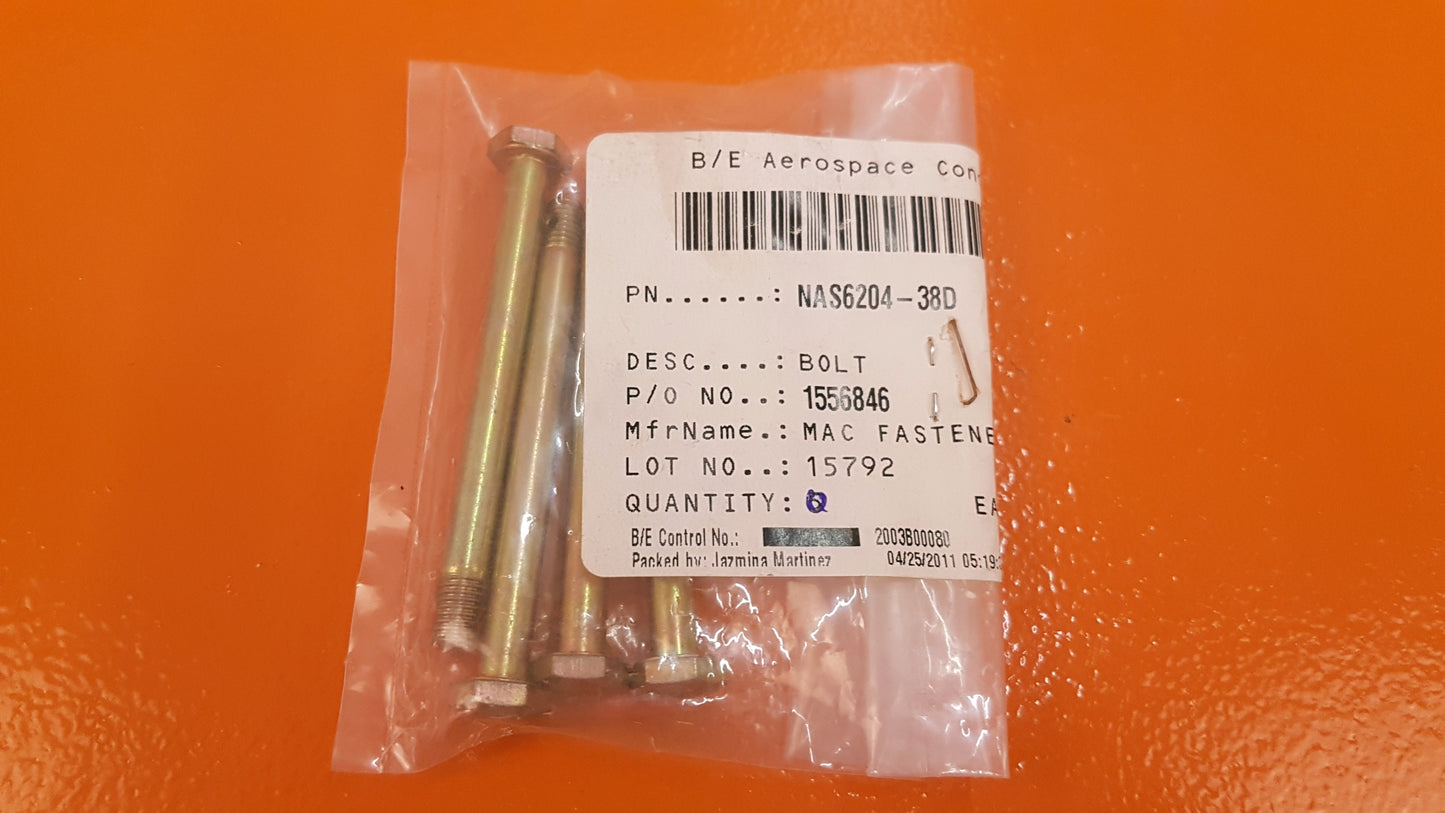 NAS6204-38D Mac fasteners, Bolt Kit