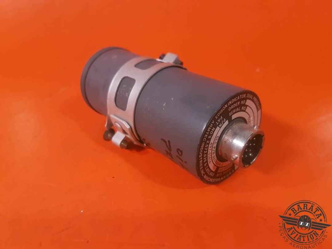 ARMTEC EDISON DUAL OIL PRESSURE INDICATOR  26 VDC-400HZ P/N: 497-01614