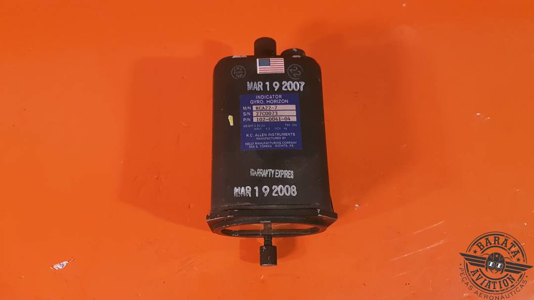 102-0041-04 Allen Gyro Horizon Attitude Indicator