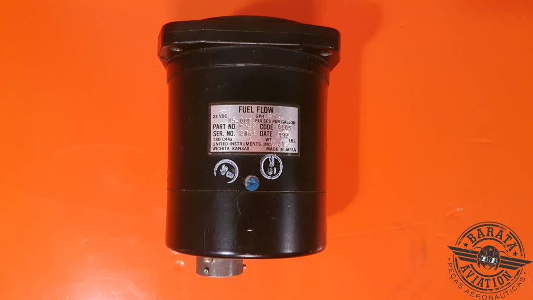 Medidor de flujo de combustible doble Beech/United Instruments N.° de pieza: 6523 