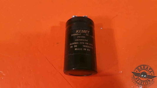 KEMET 22000UF ALUMINIUM ELECTROLYTIC CAPACITOR 25 VDC P/N: ALS30A223DB025