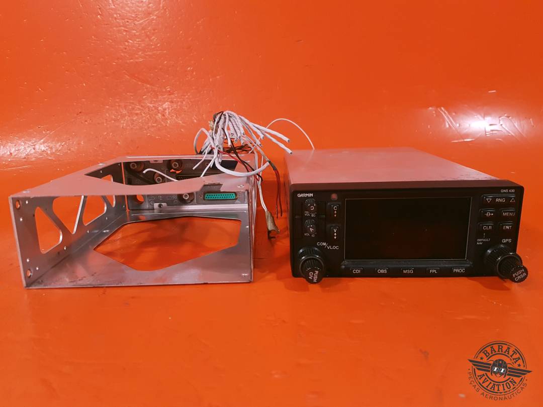 011-01060-00 GARMIN GNS-430W Gps/Nav/Comm) - 14/28 vdc - W/ Mount Tray And Backplate