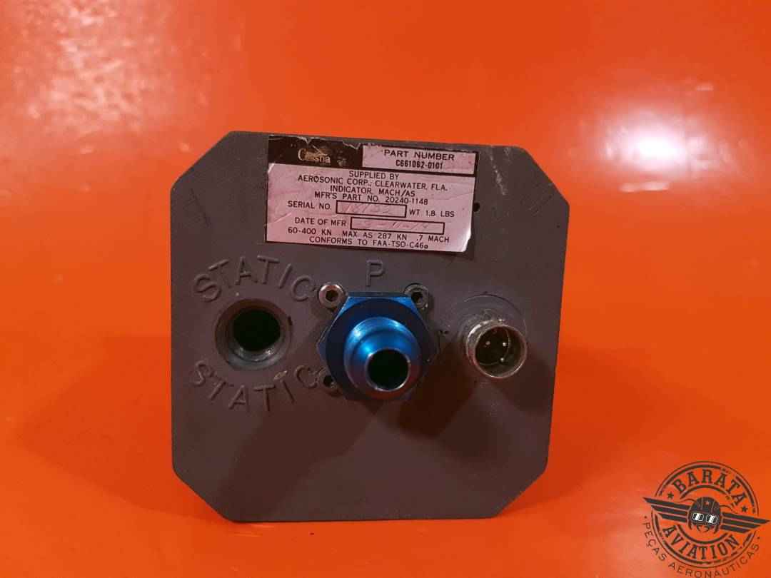 AEROSONIC MACH AIRSPEED INDICATOR P/N: C661062-0101