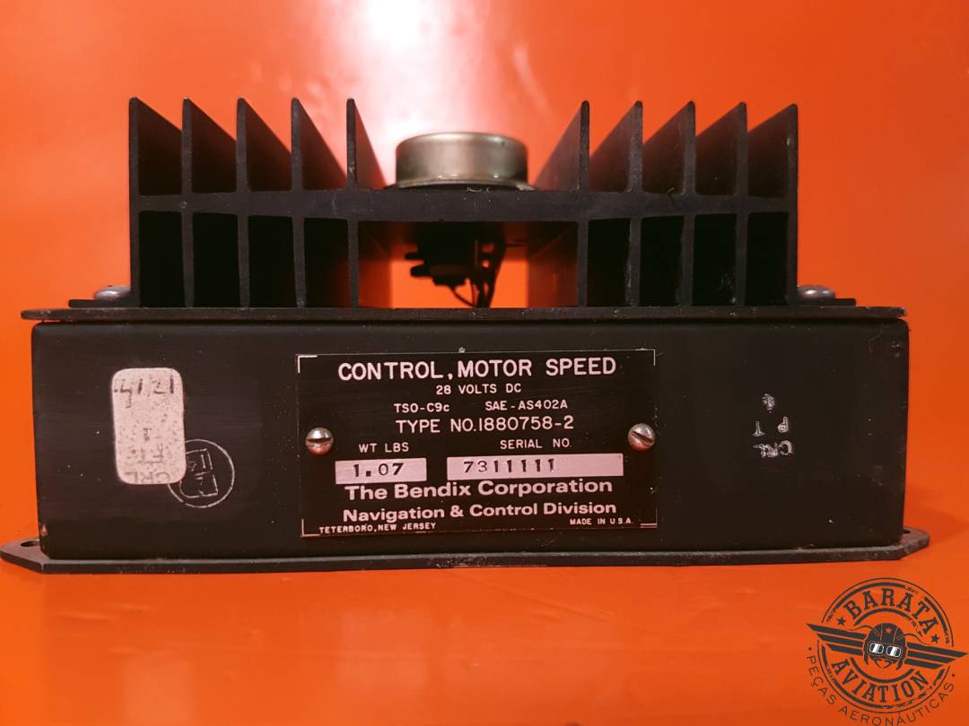 BENDIX CONTROL MOTOR SPEED  28 VDC P/N: 1880758-2