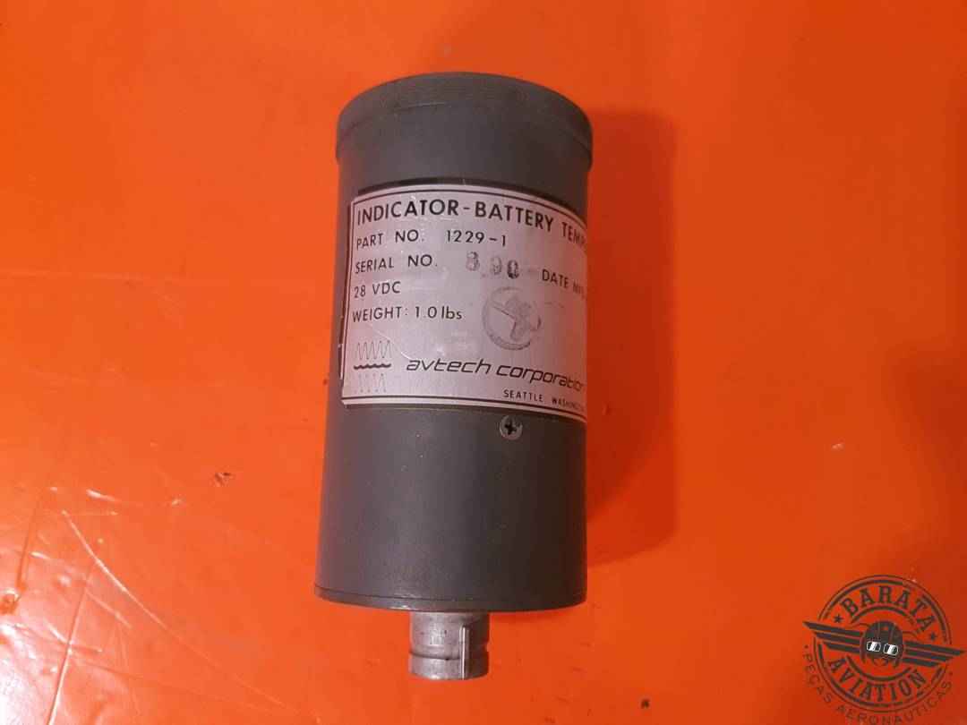 AVTECH BATTERY TEMPERATURE INDICATOR  28 VDC FOR PARTS ONLY P/N: 1229-1