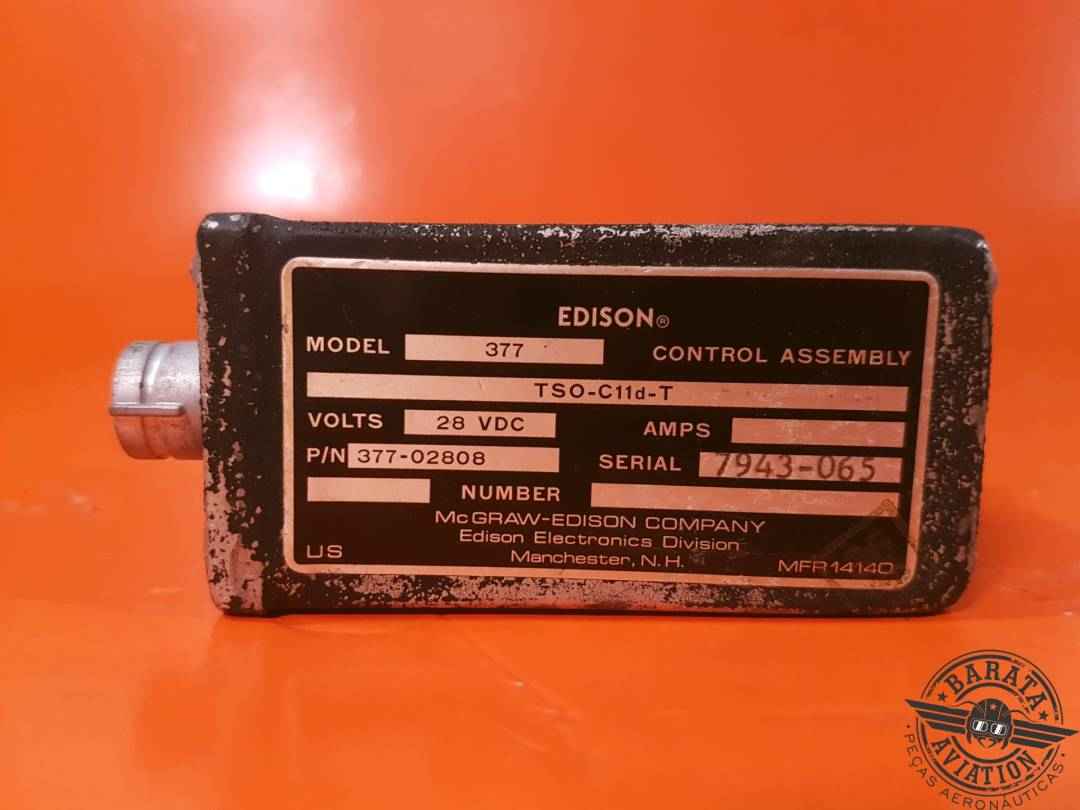 377-02808  EDISON FIRE DETECTION CONTROL L/H AND R/H 28 VDC