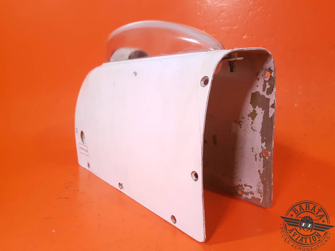 30-1055-2 Grimes Conjunto de luz roja estroboscópica de ala izquierda - Con cubierta