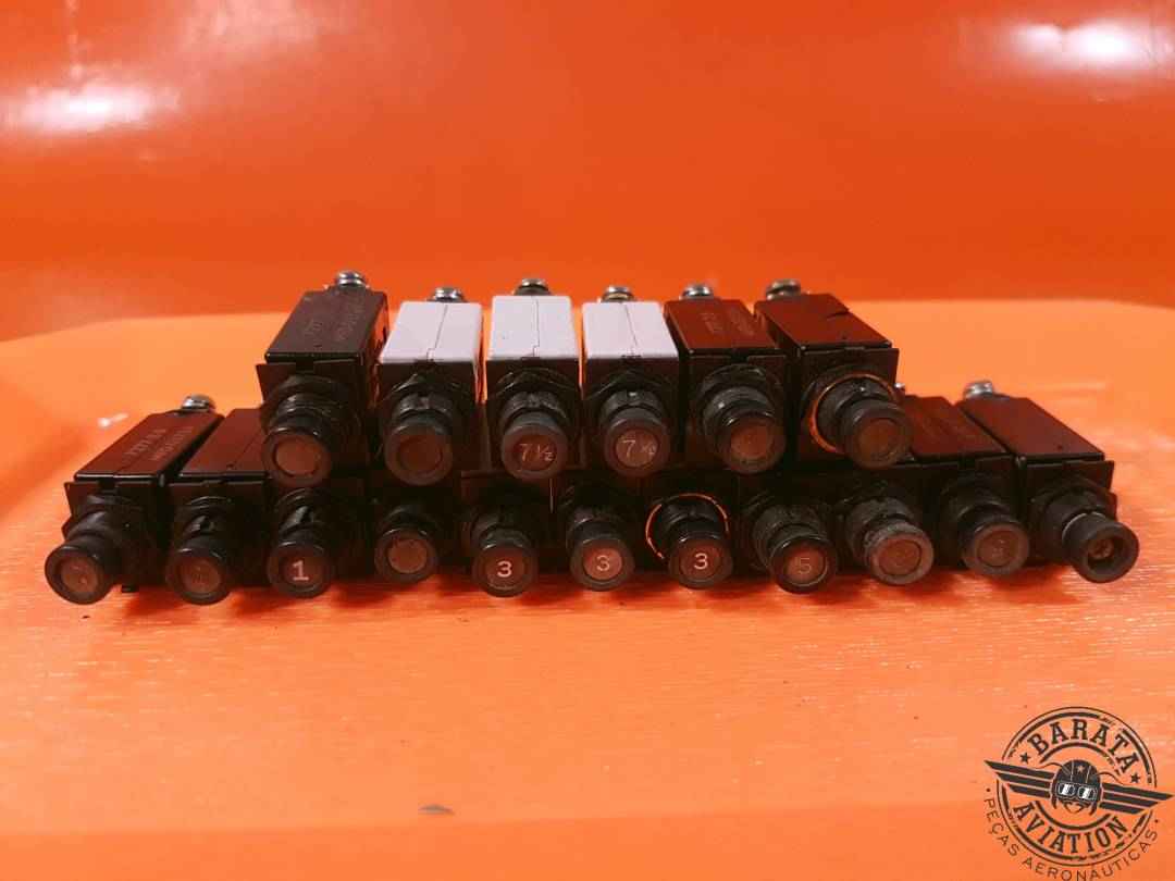 KLIXON KIT OF 17 CIRCUIT BREAKERS 