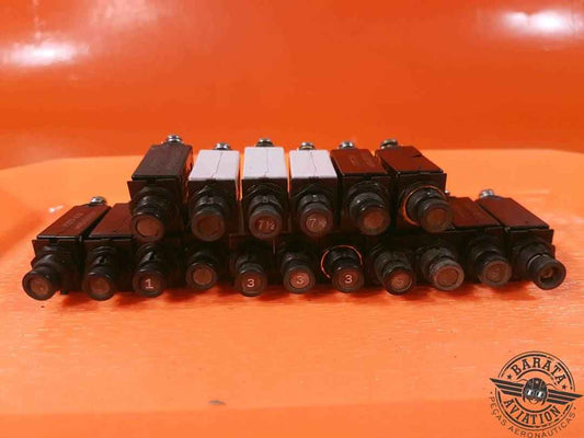 KLIXON KIT OF 17 CIRCUIT BREAKERS 