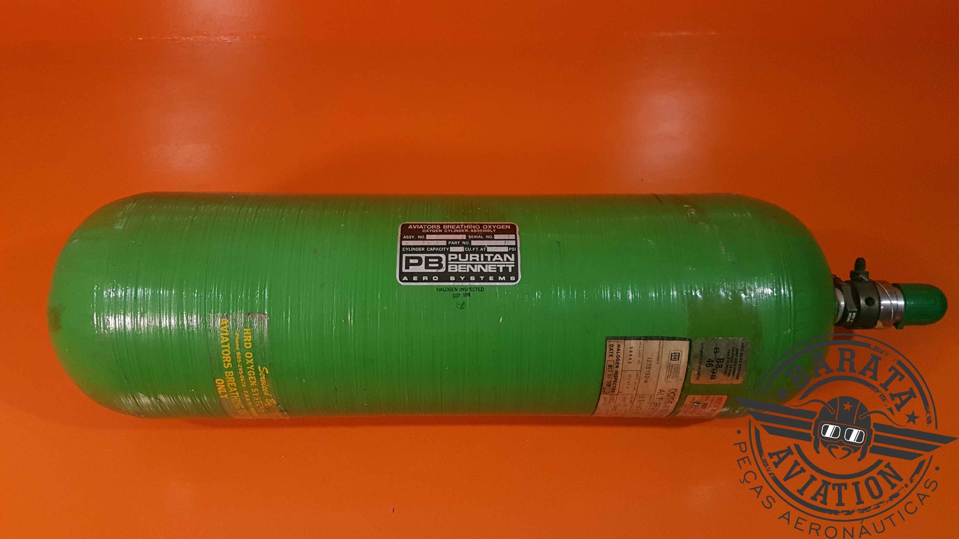 176250-115  Puritan Oxygen Cylinder Assembly