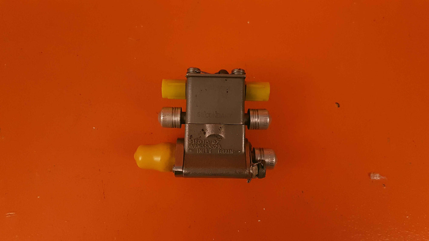 1-180-115-02 Bell Helicopter Fuel Flow Divider Valve