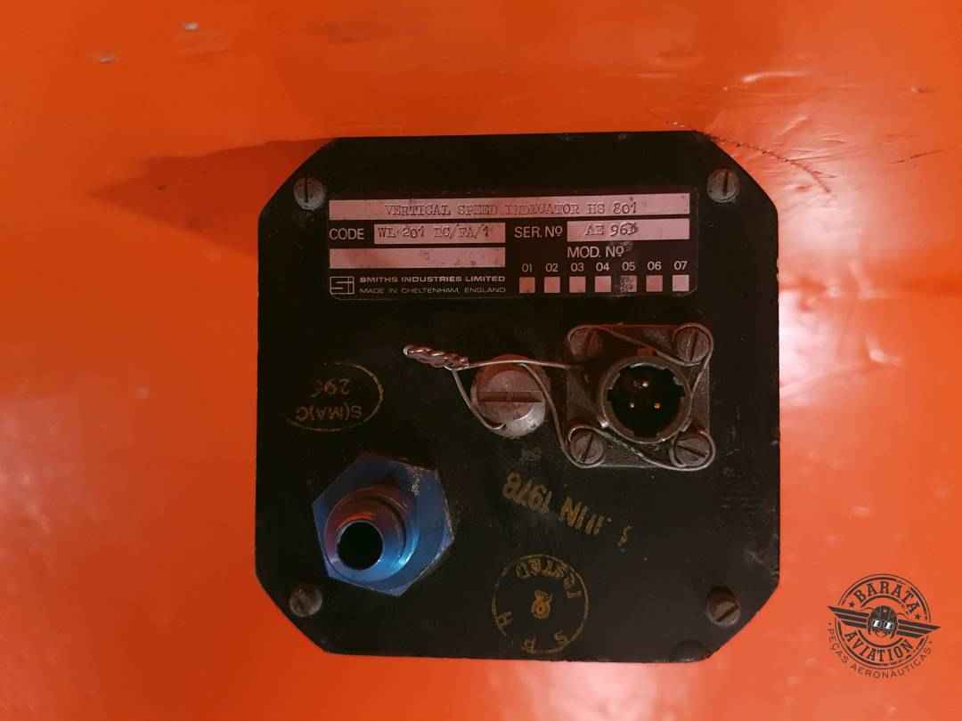 WL/201RC/FA/1  Smiths Vertical Speed Indicator  W/ Connector - Inoperante - Apenas Para Retirada de Peças