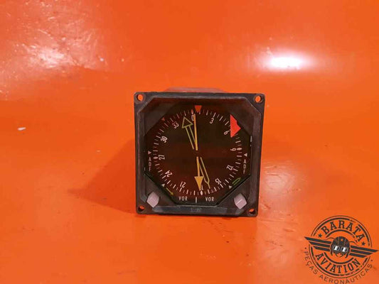 622-0555-003 Collins 332C-10 RMI Magnetic Indicator - W/ Connectors - Inoperante - Apenas para Retirada de Peças