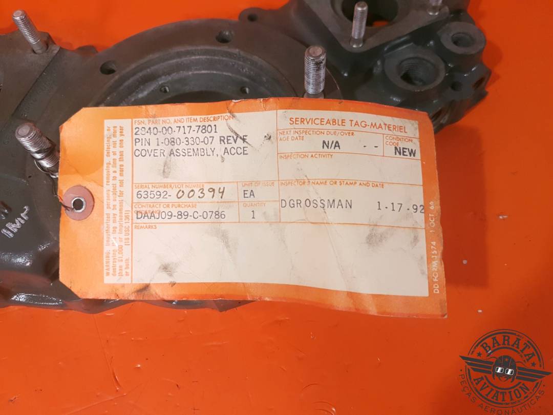 1-080-330-07 Cover Assy Accessory Gear - New Surplus 