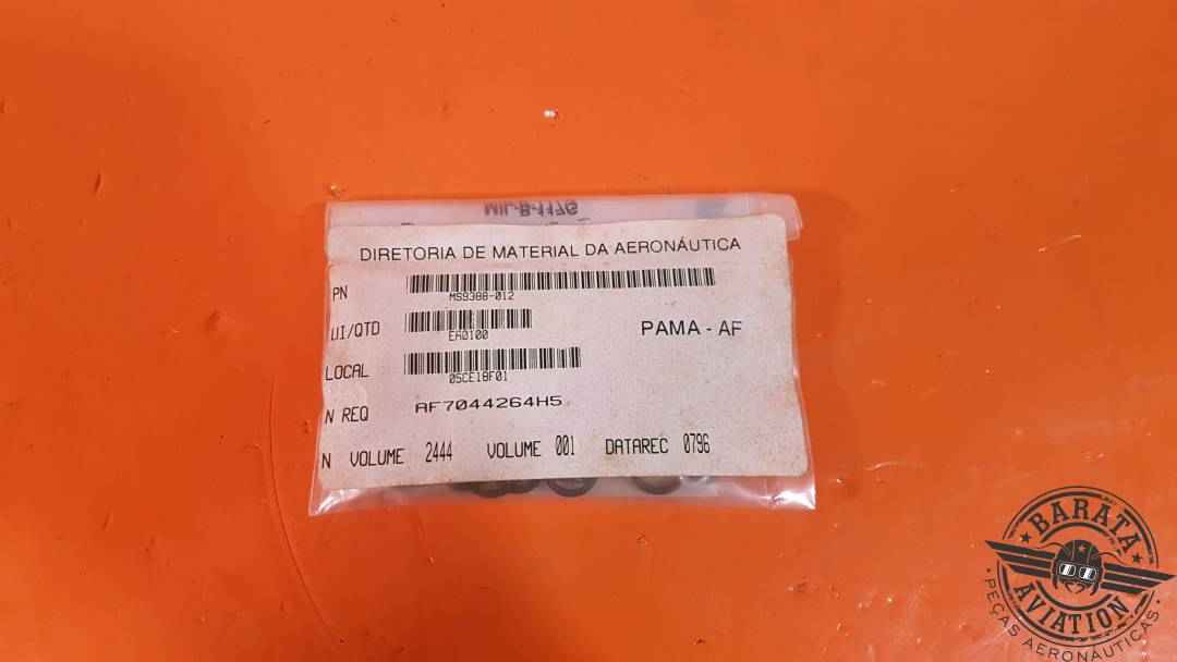MS9388-012 O-Ring Pacote Com 100 Unidades