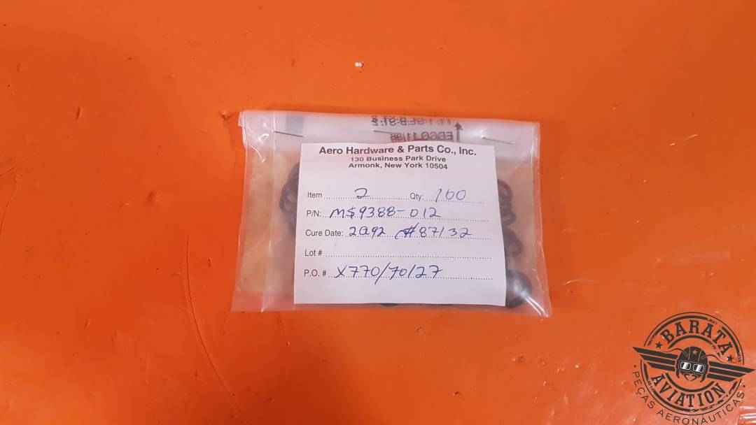 MS9388-012 O-Ring Pacote Com 100 Unidades