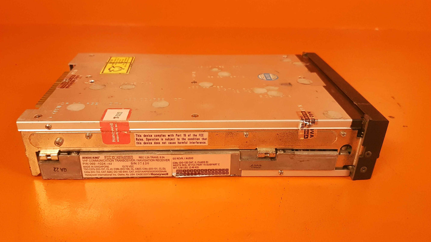 069-1024-42 Bendix King KX 155 Radio NAV/COMM