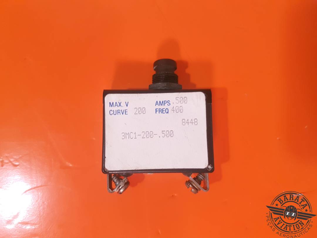 3MC1-200-.500  Klixon  Circuit Breaker 0.500 Amps