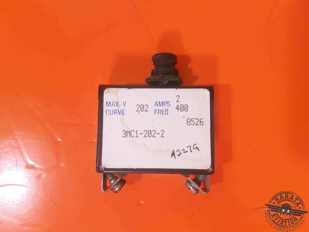 Disyuntor Klixon 3MC1-202-2 de 2 amperios
