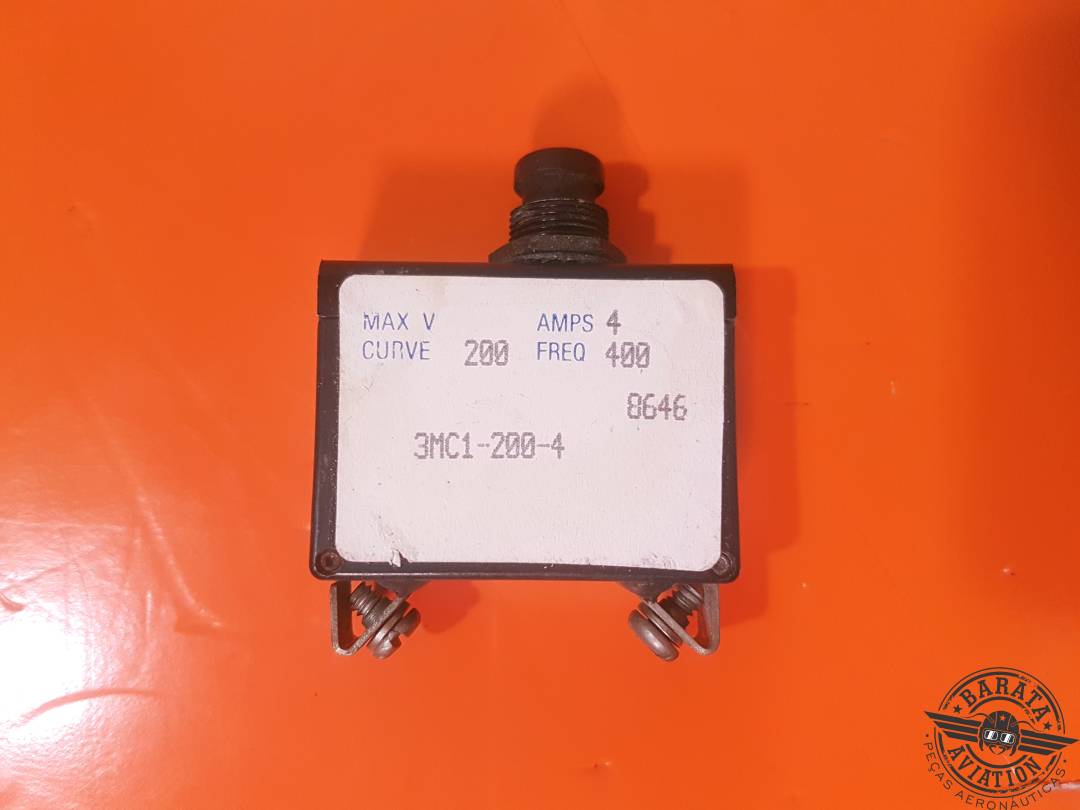Disyuntor Klixon 3MC1-200-4 de 4 amperios