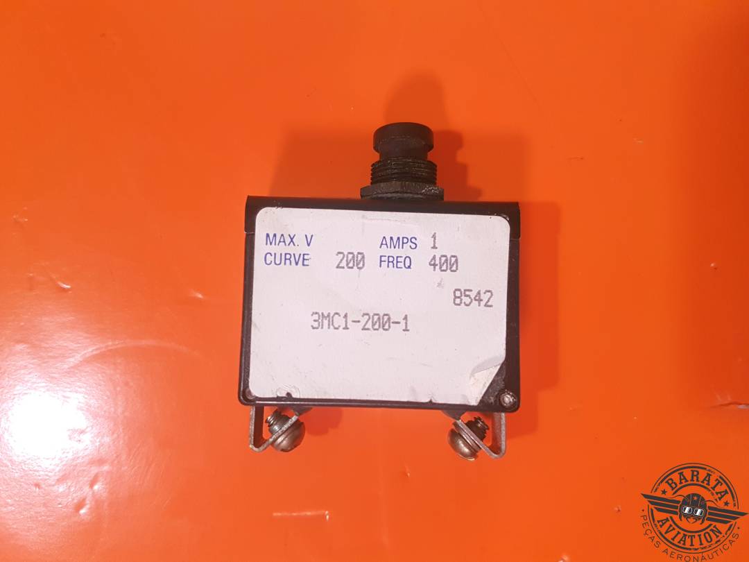 Disyuntor Klixon 3MC1-200-1 de 1 amperio