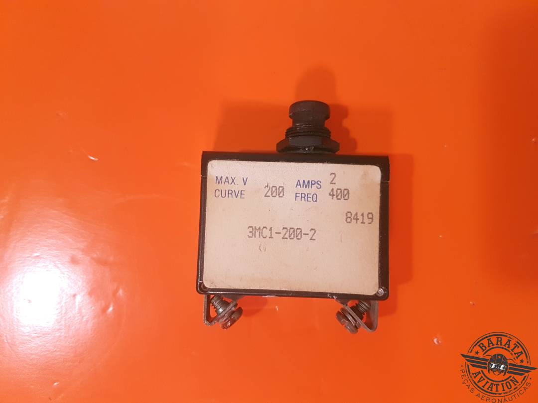 Disyuntor Klixon 3MC1-200-2 de 2 amperios