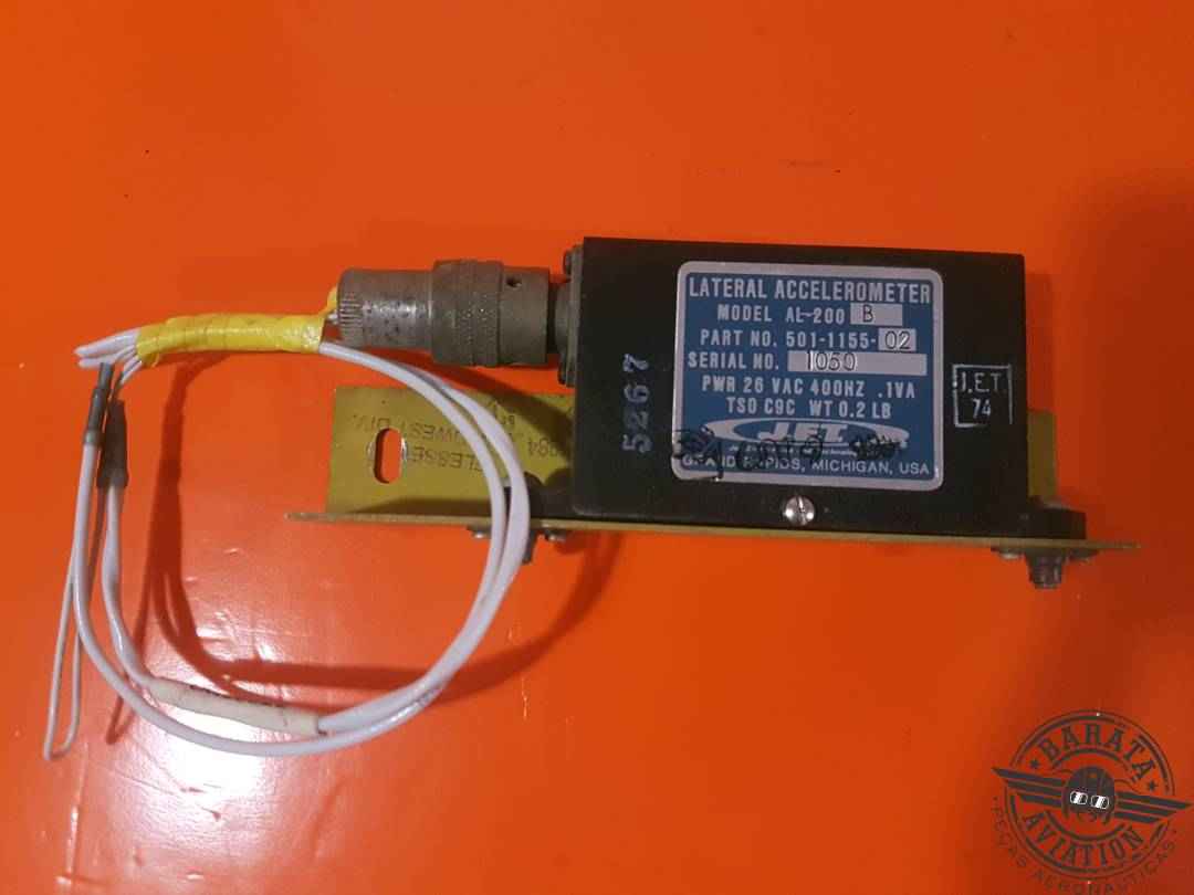 501-1155-02 JET Electronics AL-200B Lateral Accelerometer - 26v/400Hz