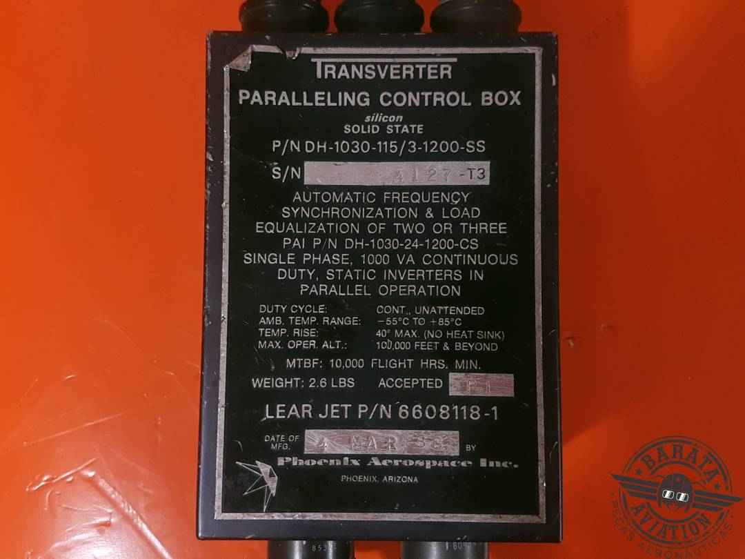 DH-1030-115/3-1200-SS Phoenix Transverter Paralleling Control Box - W/ Connectors