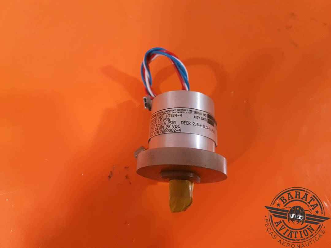 7600002-4 CCS - Switch Ressure Low Fuel - 2A/28vdc 