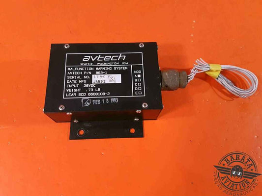 6608108-2 Learjet Malfunction Warning System - 28 vdc