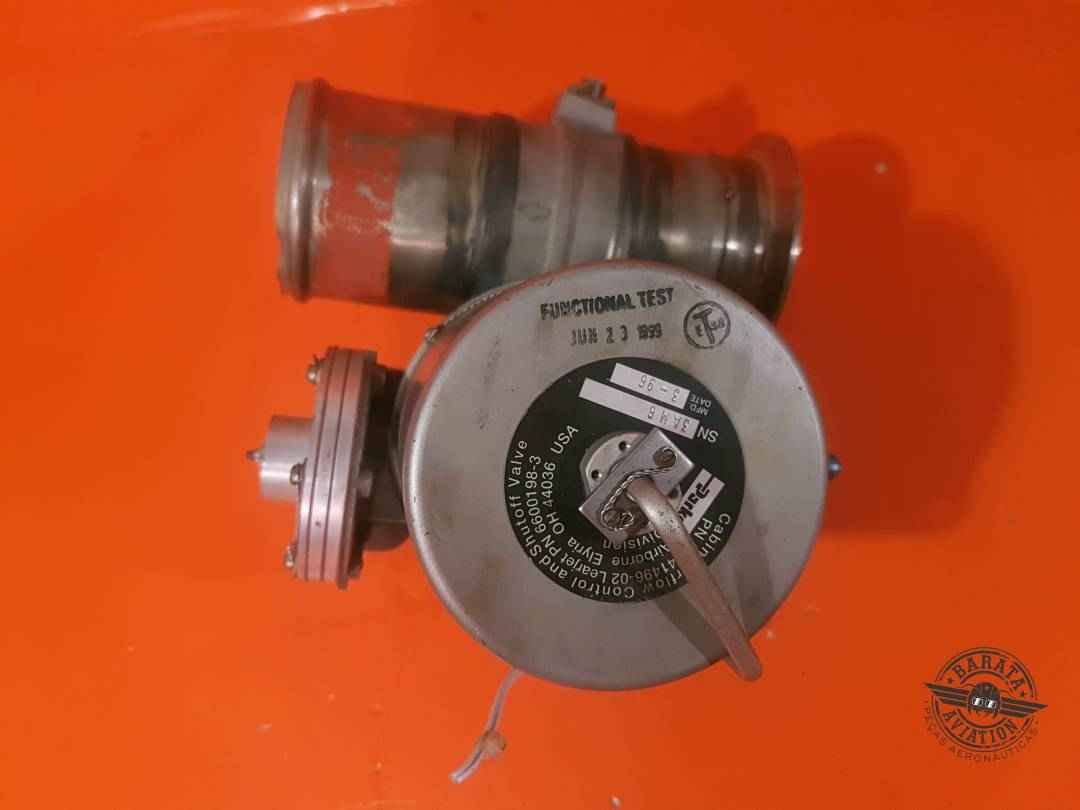 27441496-02 Airborne Cabin Air Flow Control & Shutoff Valve Assy