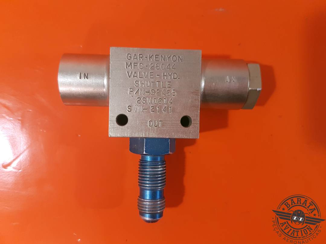 2SV0614 Gar-Kenyon Hydraulic Shuttle Valve Assy