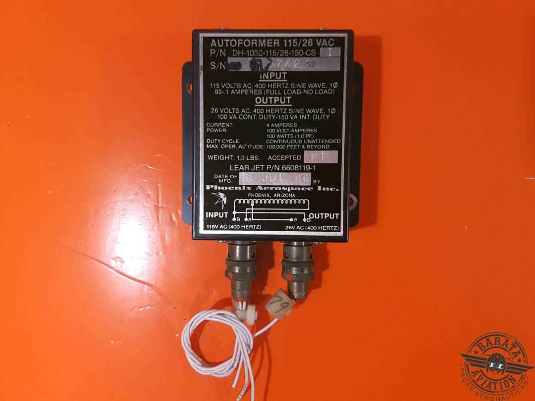 DH-1030-115/26-150-CS Phoenix Aerospace Autoformer 115/26 VAC