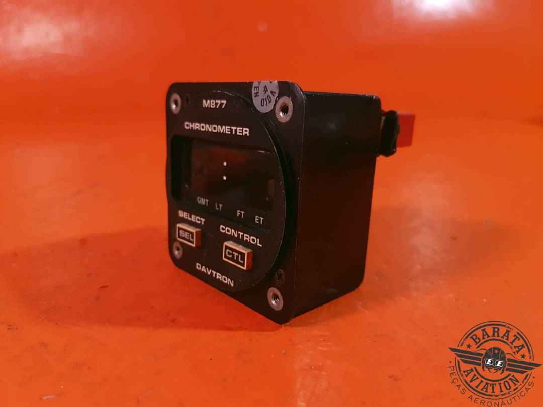 M877 Davtron Digital Clock Chronometer - W/ Connector  * Inoperante * Apenas para retirada de peças