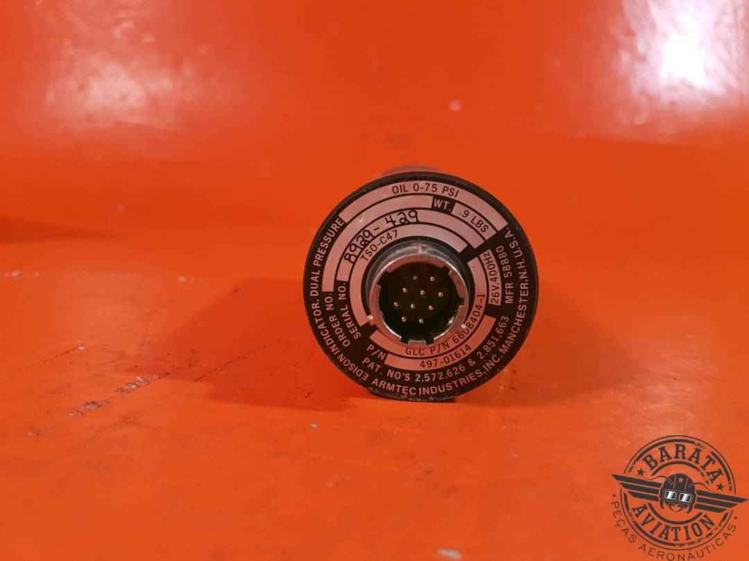 6608404-1 Armtec Dual Oil Pressure Indicator 26V