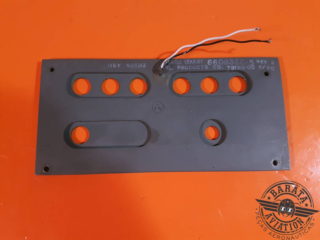6608330-5 Panel superpuesto Learjet - 115 V - 400 Hz - sin iluminación