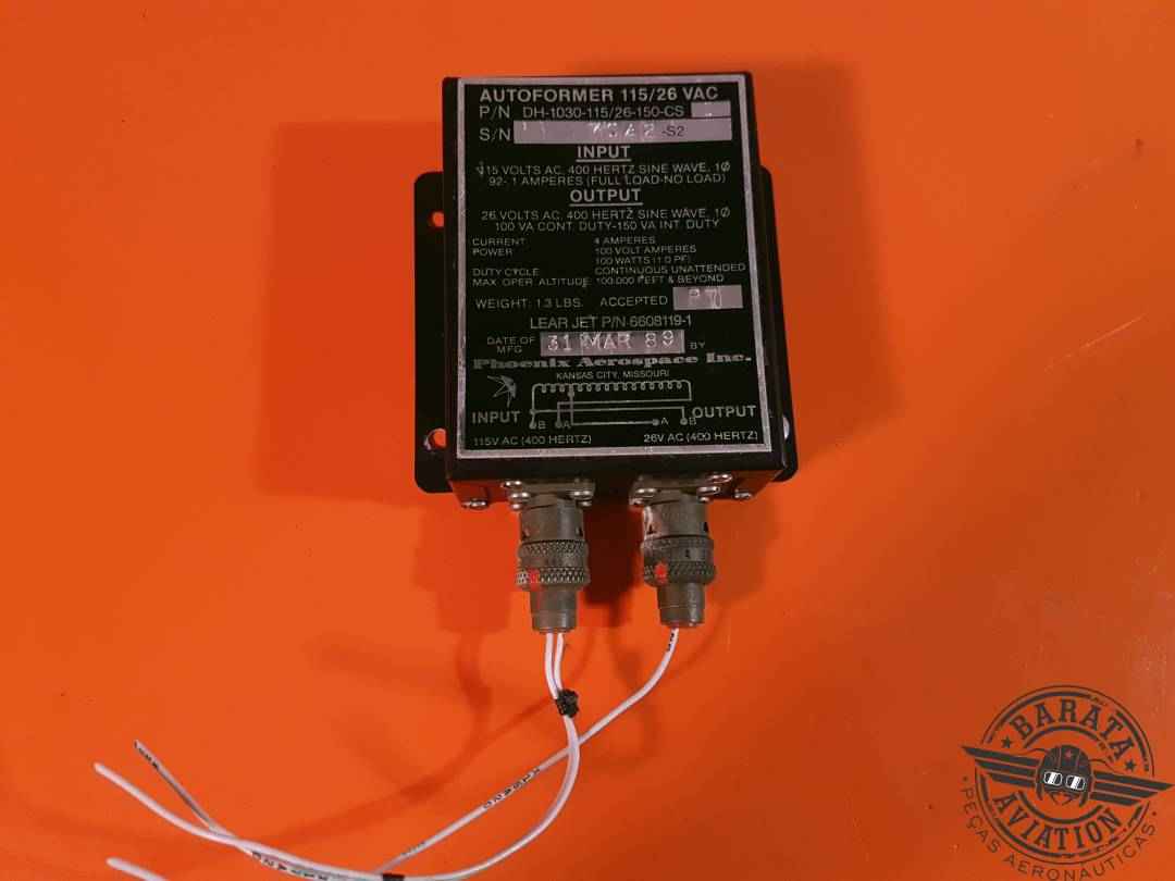 DH-1030-115/26-150-CS Phoenix Aerospace Autoformer 115/26 vac - w/ connectors