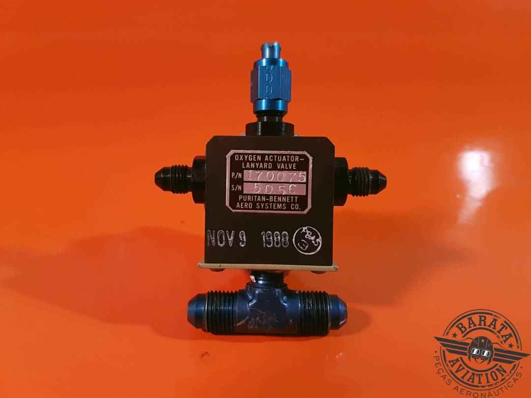 170075  Puritan - Oxygen Actuator Lanyard Valve Assy