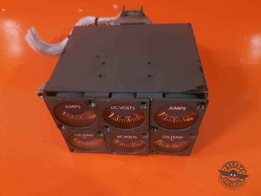 6608303-2 Lear Jet Instrument Cluster Box - Indicadores não estão inclusos
