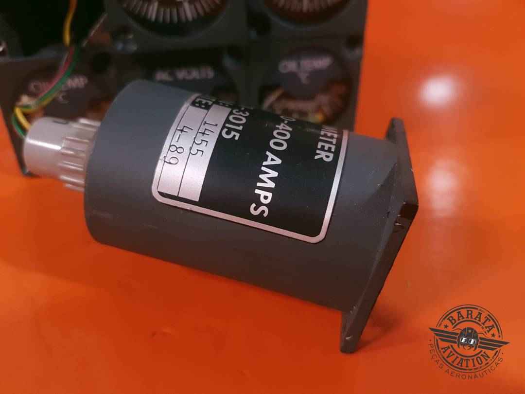 4101-3015 Insco Learjet Ammeter Indicator - Range: 0-400 Amps .