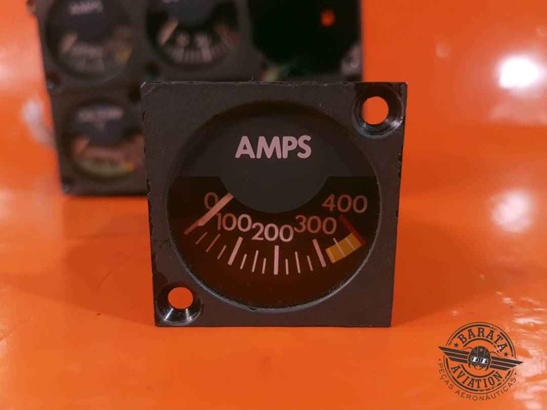 4101-3015 Insco Learjet Ammeter Indicator - Range: 0-400 Amps .