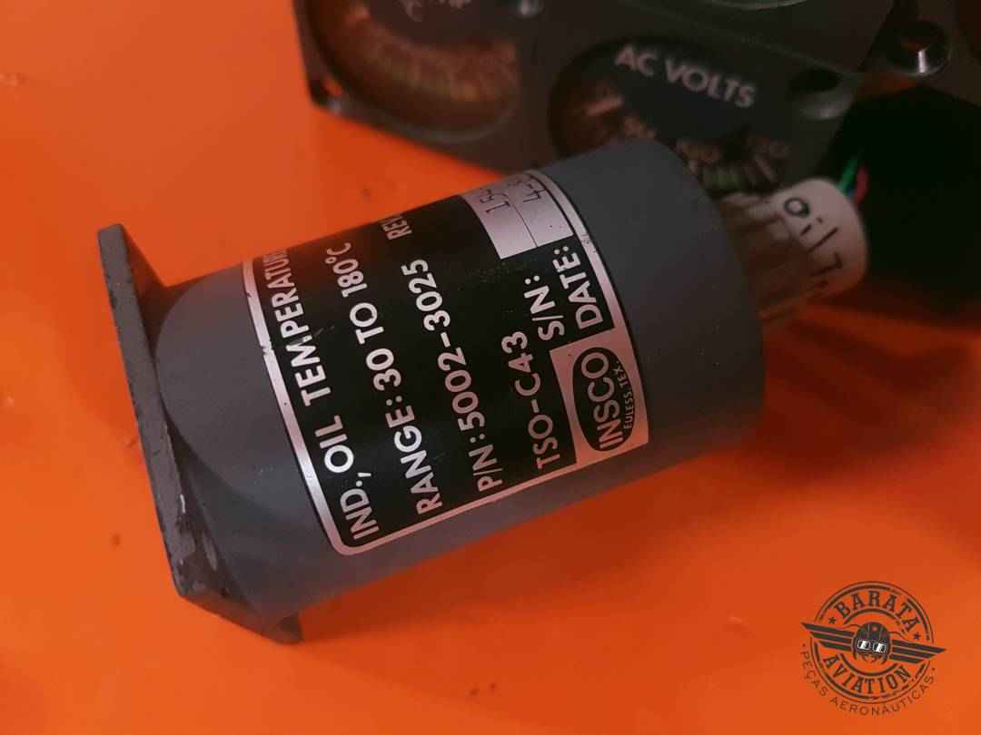 5002-3025 Insco Lerjet Oil Temperature Inicator - Range: 30 To 180 c