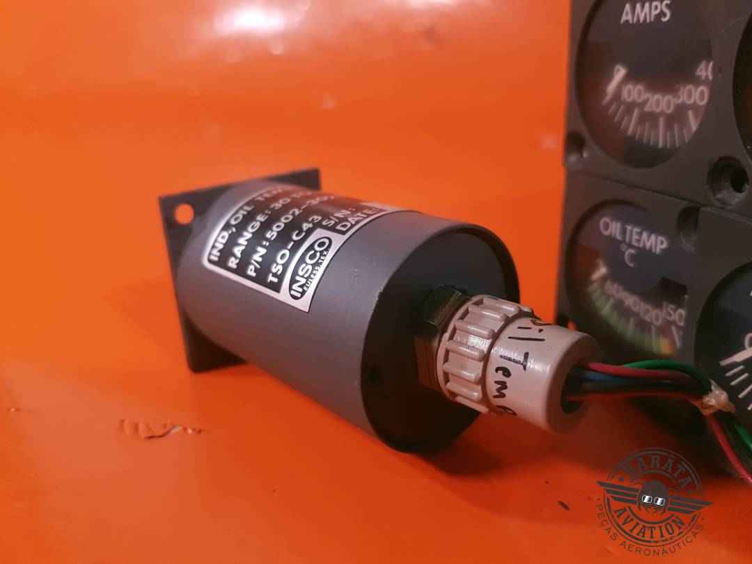 5002-3025 Insco Lerjet Oil Temperature Inicator - Range: 30 To 180 c