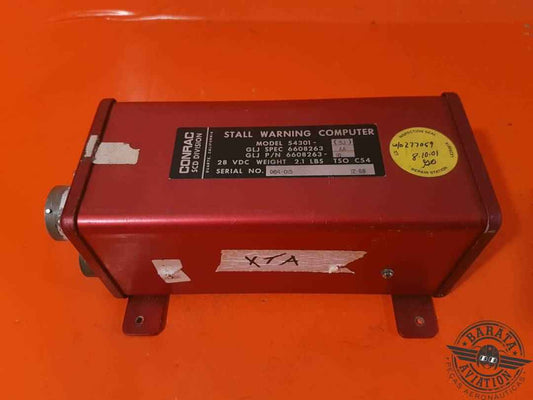 6608263-16 Conrac 54301-3J Stall Warning Computer- 28 vdc 