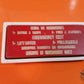 120-47958-001 Embraer Emergency Exit Warning