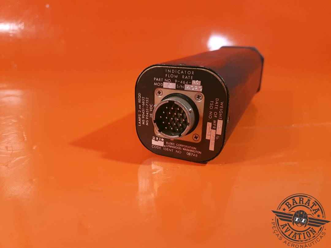 9-464-25 Eldec Corp. Fuel Flow Indicator - 28 vdc 