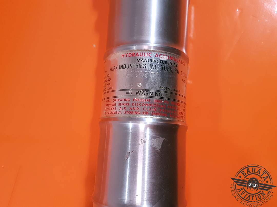 08-8424-001-1 York/Embraer - Hydraulic Accumulator Assy - 3000 psi